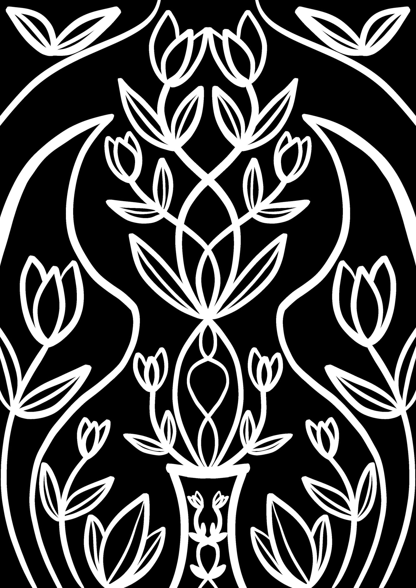 A5 FEMININE FLOWER PRINT